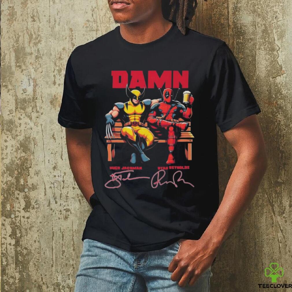 Deadpool 4 Damn Wolverine Hugh Jackman And Ryan Reynolds Movies Signatures Shirt Deadpool 4 Damn Wolverine Hugh Jackman And Ryan Reynolds Movies Signatures Shirt