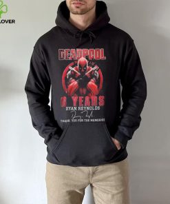 Deadpool 6 Years Ryan Reynolds Thank You For The Memories Signature Shirt