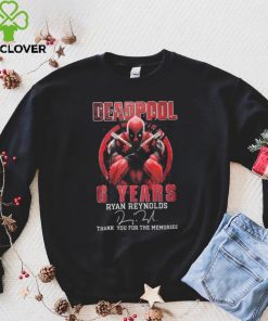 Deadpool 6 Years Ryan Reynolds Thank You For The Memories Signature Shirt