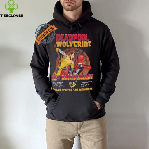 Deadpool And Wolverine 15th Anniversary Thank You For The Memories Signatures Shirt