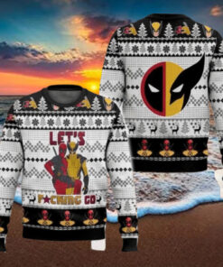 Deadpool And Wolverine Let’s Fucking Co 2024 Ugly Christmas Sweater