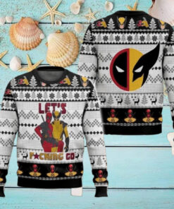Deadpool And Wolverine Let’s Fucking Co 2024 Ugly Christmas Sweater