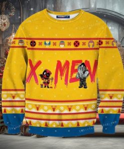 Deadpool And X men The New Mutants Marvel Christmas Ugly Sweater Mens