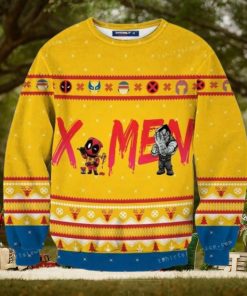 Deadpool And X men The New Mutants Marvel Christmas Ugly Sweater Mens