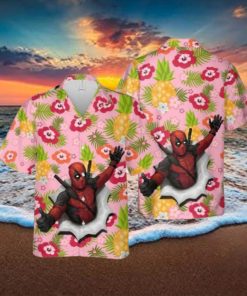 Deadpool Flower Hawaiian Shirt
