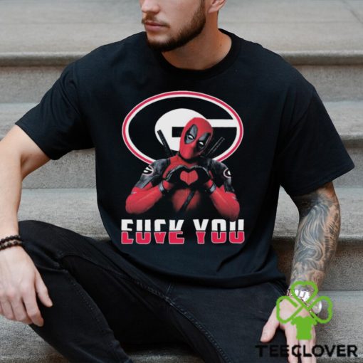 Deadpool Georgia Bulldogs Fuck You Love You Shirt