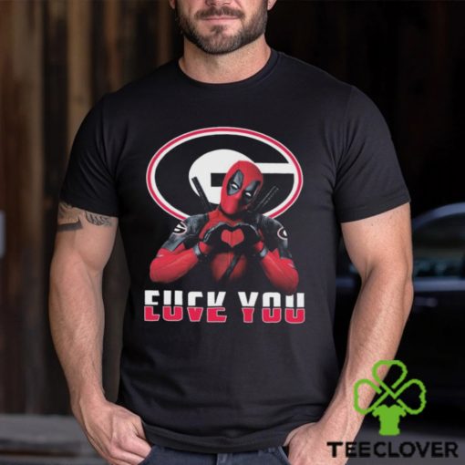 Deadpool Georgia Bulldogs Fuck You Love You Shirt