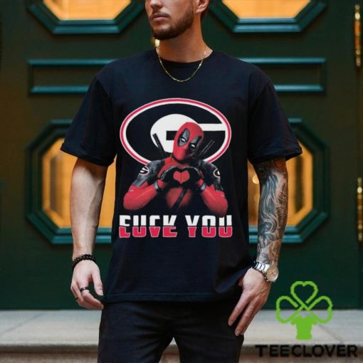 Deadpool Georgia Bulldogs Fuck You Love You Shirt