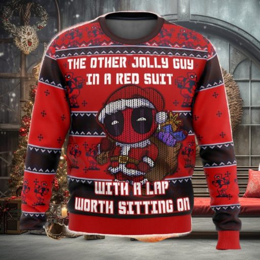 Deadpool Jolly Red Guy Ugly Christmas Sweater Funny Gift For Men And Women Fans