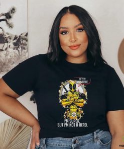 Deadpool Love Pittsburgh Steelers I’m Super But I’m Not A Hero Shirt