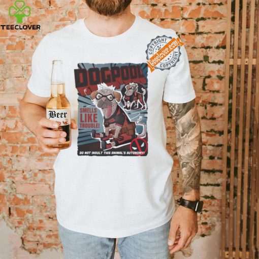 Deadpool Mad Engine Dogpool Cover Graphic shirt
