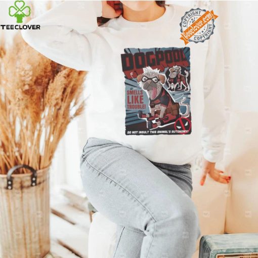 Deadpool Mad Engine Dogpool Cover Graphic shirt