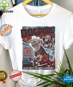 Deadpool Mad Engine Dogpool Cover Graphic shirt