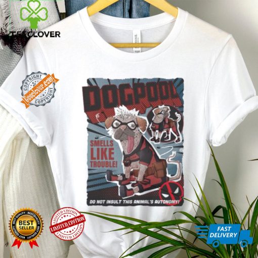 Deadpool Mad Engine Dogpool Cover Graphic shirt