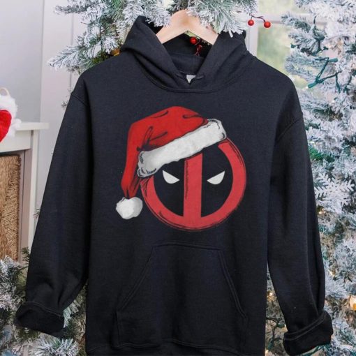 Deadpool Marvel Comics Mad Engine Santa Hat Graphic T Shirt