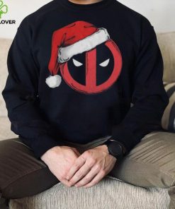 Deadpool Marvel Comics Mad Engine Santa Hat Graphic T Shirt