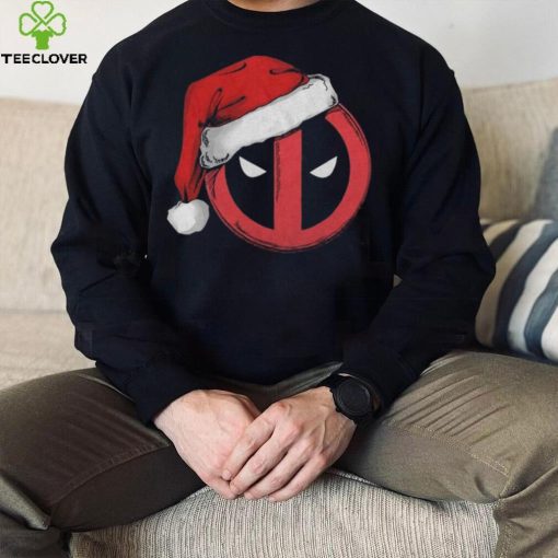 Deadpool Marvel Comics Mad Engine Santa Hat Graphic T Shirt