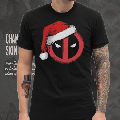 Deadpool Marvel Comics Mad Engine Santa Hat Graphic T Shirt