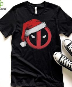 Deadpool Marvel Comics Mad Engine Santa Hat Graphic T Shirt