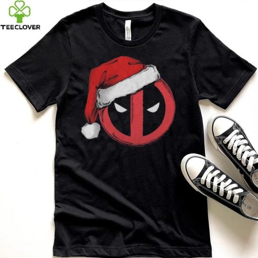 Deadpool Marvel Comics Mad Engine Santa Hat Graphic T Shirt