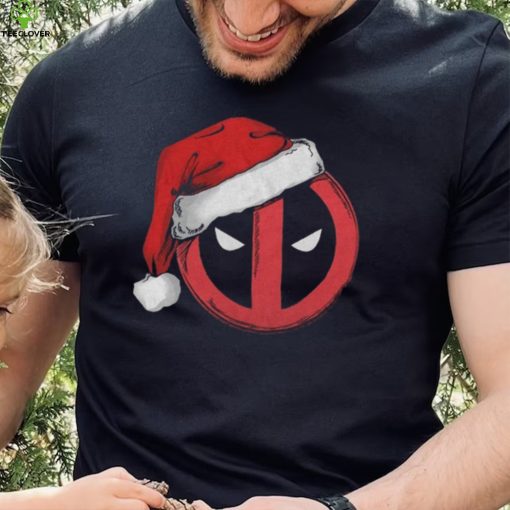 Deadpool Marvel Comics Mad Engine Santa Hat Graphic T Shirt