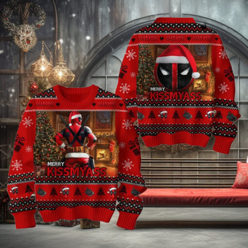 Deadpool Merry Kiss My Ass Special Sweater