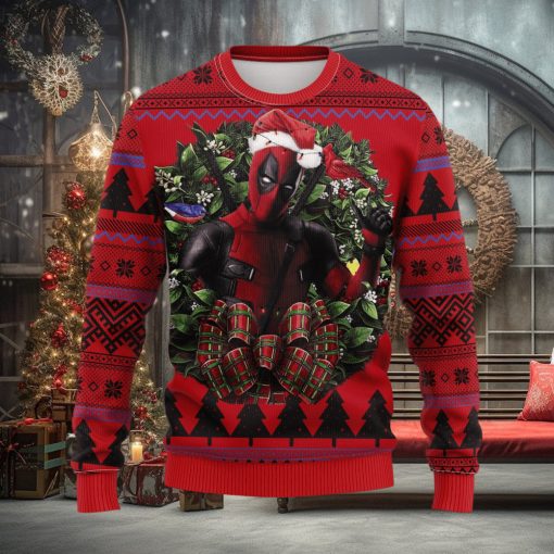 Deadpool Noel Mc Ironic Thanksgiving Women Mens Ugly Christmas Sweater