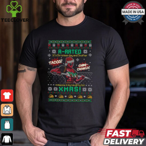 Deadpool R Rated Christmas Shirt