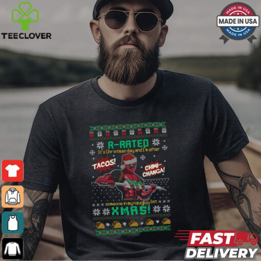 Deadpool R Rated Christmas Shirt