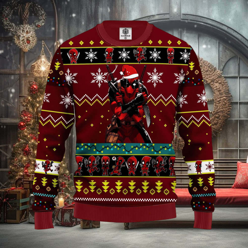 Deadpool Red Funny Ideas Ugly Christmas Sweater Gift Thanksgiving Deadpool Red Funny Ideas Ugly Christmas Sweater Gift Thanksgiving