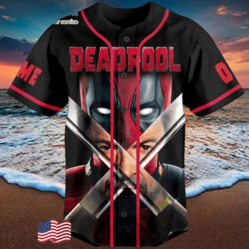 Deadpool Wolverine Let’s Fucking Go Personalized Baseball Jersey