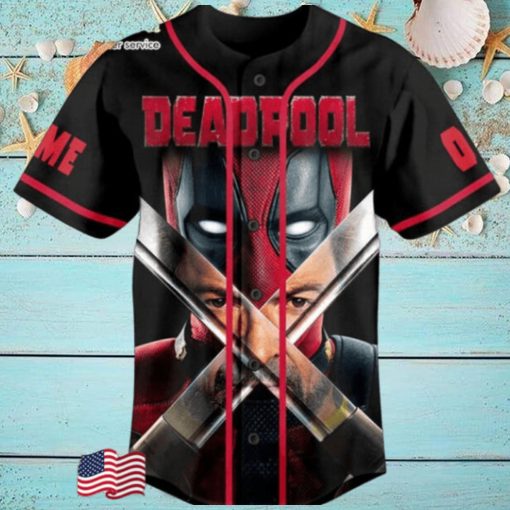 Deadpool Wolverine Let’s Fucking Go Personalized Baseball Jersey