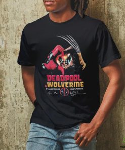 Deadpool & Wolverine Ryan Reynolds Hugh Jackman Signature Long Sleeve T Shirt