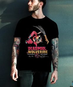 Deadpool & Wolverine Ryan Reynolds Hugh Jackman Signature Long Sleeve T Shirt