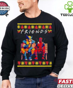 Deadpool and Wolverine Friends ugly Christmas shirt