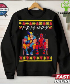 Deadpool and Wolverine Friends ugly Christmas shirt