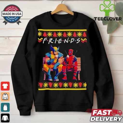 Deadpool and Wolverine Friends ugly Christmas shirt