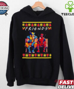 Deadpool and Wolverine Friends ugly Christmas shirt