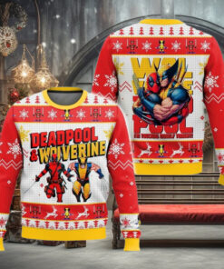 Deadpool and Wolverine Ugly Christmas Sweater