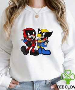 Deadpool and Wolverine X Cuphead Weapon X Head hoodie, sweater, longsleeve, shirt v-neck, t-shirt