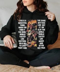 Deadpool wolverine marvel studio love is a beautiful thing hoodie, sweater, longsleeve, shirt v-neck, t-shirt