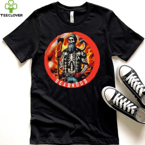 Deadwood legacy professional wrestler skeleton shirt