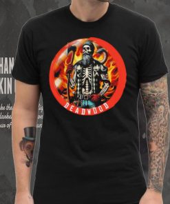 Deadwood legacy professional wrestler skeleton shirt