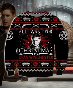 Dean Winchester Knitting Pattern 3D Print Ugly Christmas Sweater Perfect Holiday Gift