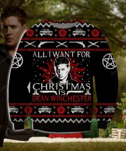 Dean Winchester Knitting Pattern 3D Print Ugly Christmas Sweater Perfect Holiday Gift