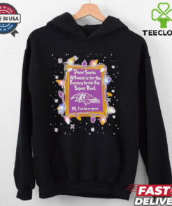 Dear Santa Baltimore Ravens Christmas Lights shirt
