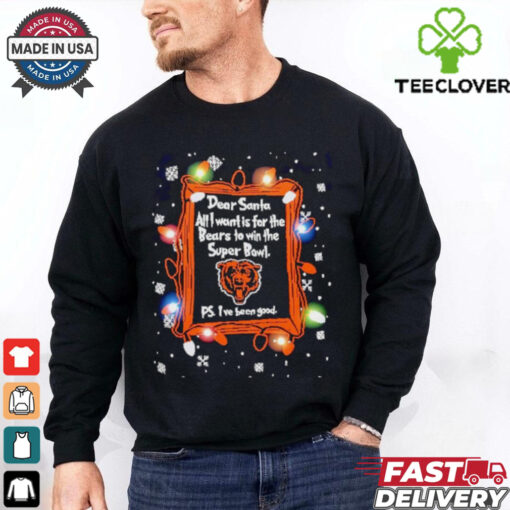 Dear Santa Chicago Bears Christmas Lights shirt