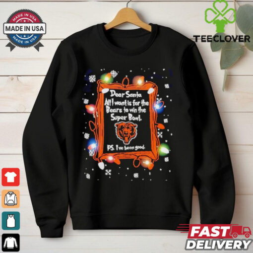 Dear Santa Chicago Bears Christmas Lights shirt