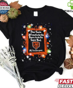 Dear Santa Chicago Bears Christmas Lights shirt