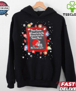 Dear Santa Cleveland Browns Christmas Lights shirt